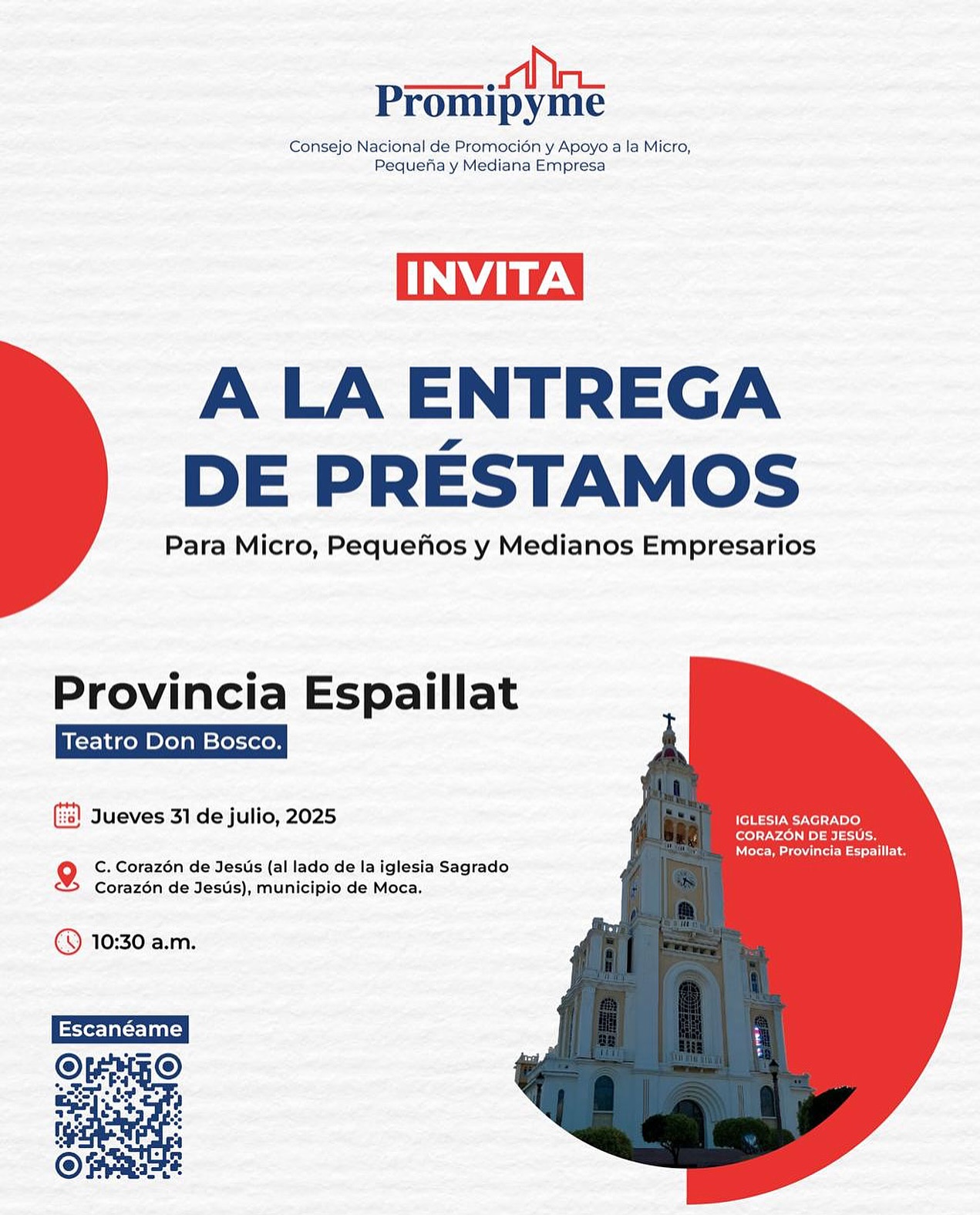 Este jueves 31 de julio, a las 10:30 a. m. en el Teatro Don Bosco de Moca